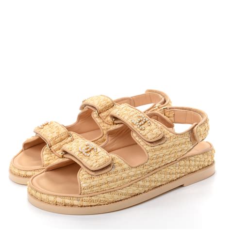 chanel sandals replica|chanel velcro dad sandals.